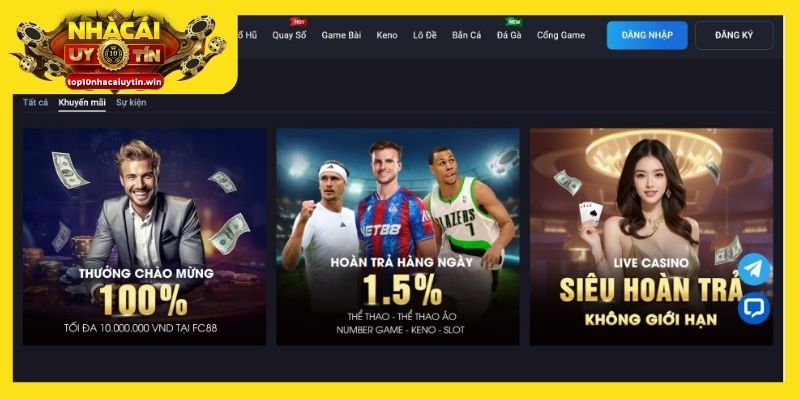 FC88 là nhà cái khuyến mãi thành viên mới hàng đầu