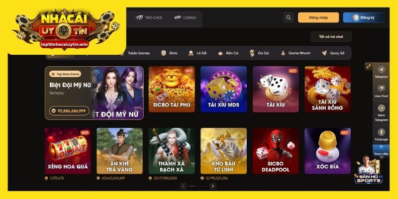 Kho game Soc 88 đáp ứng cho nhu cầu giải trí của người chơi